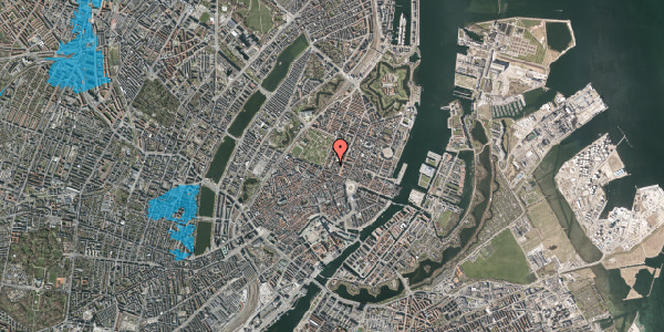 Oversvømmelsesrisiko fra vandløb på Adelgade 7, kl. 2, 1304 København K