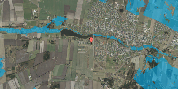 Oversvømmelsesrisiko fra vandløb på Morsbølvej 19, 7200 Grindsted