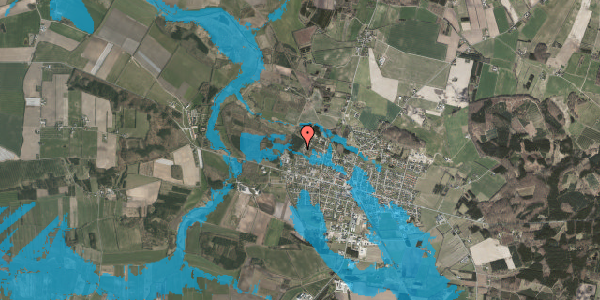 Oversvømmelsesrisiko fra vandløb på Moselunden 10, 8963 Auning