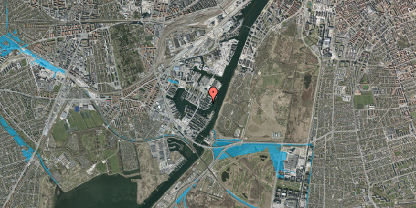 Oversvømmelsesrisiko fra vandløb på Alliancevej 33, 6. tv, 2450 København SV