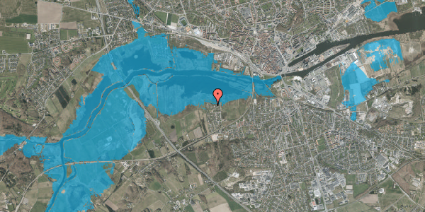 Oversvømmelsesrisiko fra vandløb på Persillekæret 34, 8940 Randers SV