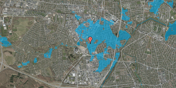 Oversvømmelsesrisiko fra vandløb på Hf. Islegaard 90, 2730 Herlev