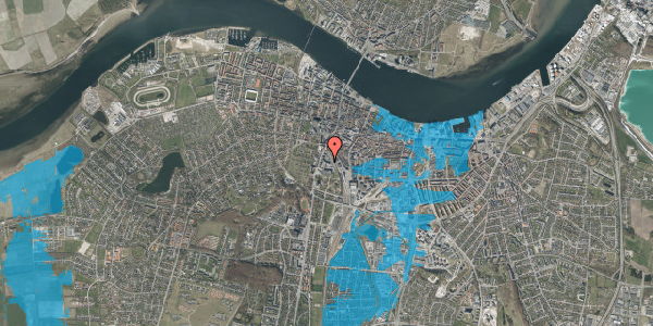 Oversvømmelsesrisiko fra vandløb på Vesterbro 14, 9000 Aalborg