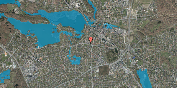 Oversvømmelsesrisiko fra vandløb på Christian X's Alle 97G, 1. 11, 2800 Kongens Lyngby