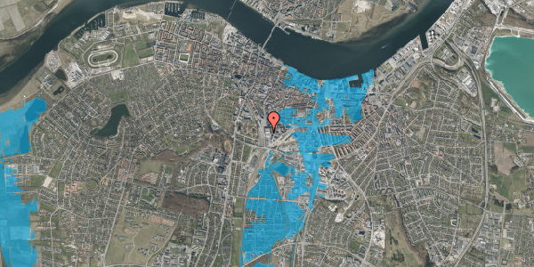 Oversvømmelsesrisiko fra vandløb på John F. Kennedys Plads 1U, 3. , 9000 Aalborg