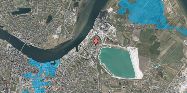 Oversvømmelsesrisiko fra vandløb på Kaolinvej 6, 9220 Aalborg Øst