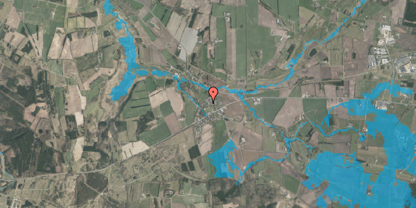 Oversvømmelsesrisiko fra vandløb på Kirkevej 8G, 8800 Viborg