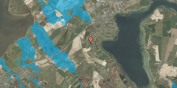 Oversvømmelsesrisiko fra vandløb på Lykkeshøj 9, 5330 Munkebo