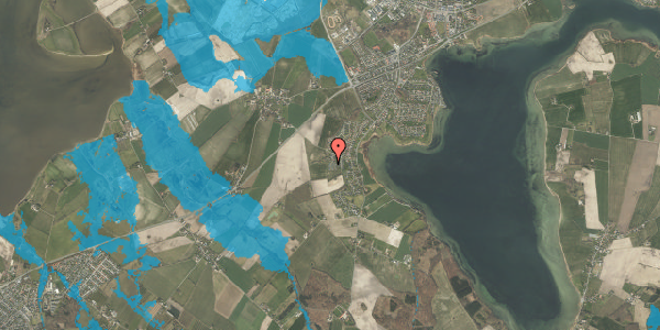 Oversvømmelsesrisiko fra vandløb på Lykkeshøj 12, 5330 Munkebo
