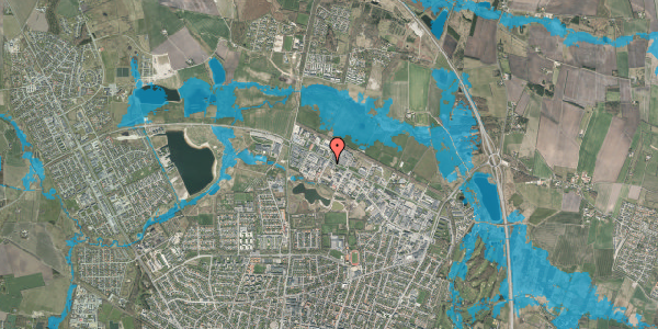 Oversvømmelsesrisiko fra vandløb på Dueoddevej 1, 7400 Herning