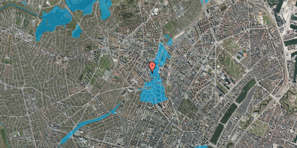 Oversvømmelsesrisiko fra vandløb på Hejrevej 33, 1. , 2400 København NV