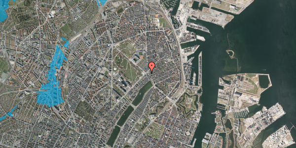Oversvømmelsesrisiko fra vandløb på Trianglen 3, 2100 København Ø