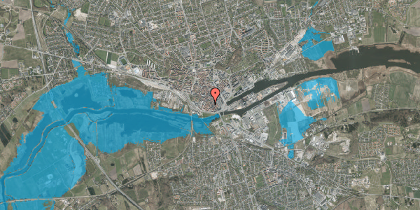 Oversvømmelsesrisiko fra vandløb på Jordsmonnet 2, 8900 Randers C