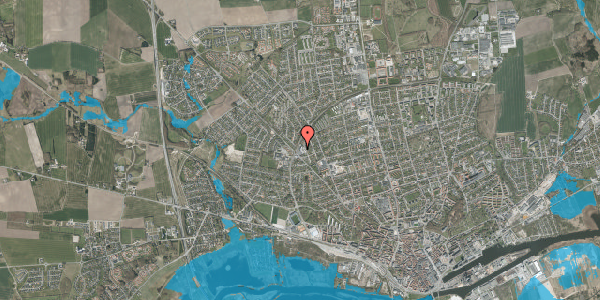 Oversvømmelsesrisiko fra vandløb på Hobrovej 134, 1. , 8920 Randers NV