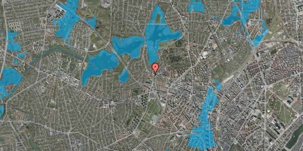 Oversvømmelsesrisiko fra vandløb på Efterslægtsvej 22A, 2400 København NV