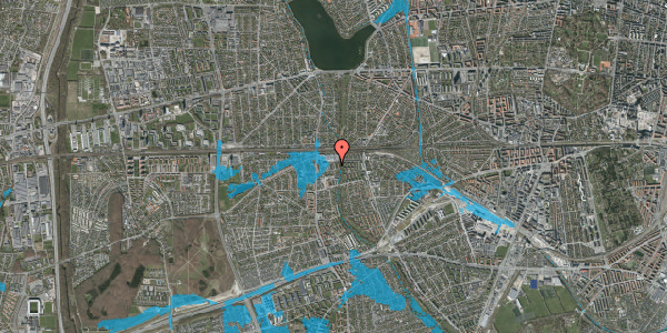 Oversvømmelsesrisiko fra vandløb på Holmelundsvej 33, 2. 5, 2650 Hvidovre