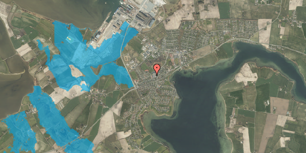 Oversvømmelsesrisiko fra vandløb på Fjordvej 112B, 5330 Munkebo