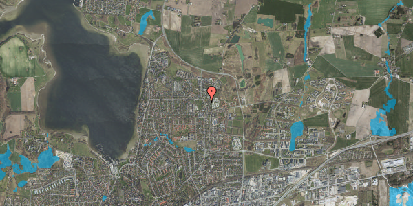 Oversvømmelsesrisiko fra vandløb på Himmelev Bygade 30B, 4000 Roskilde