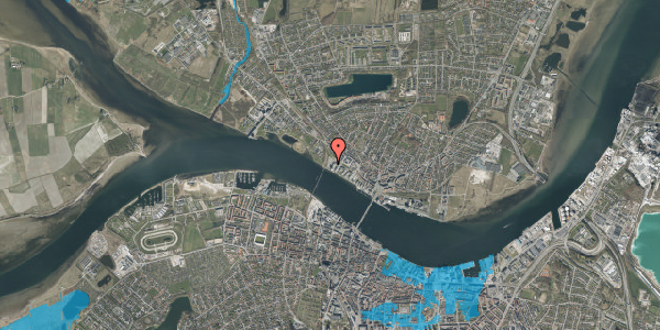 Oversvømmelsesrisiko fra vandløb på Spiesgade 51, 9400 Nørresundby