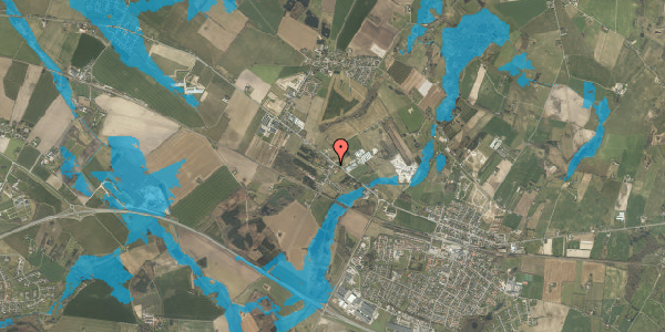 Oversvømmelsesrisiko fra vandløb på Nonnebovej 1, 5550 Langeskov