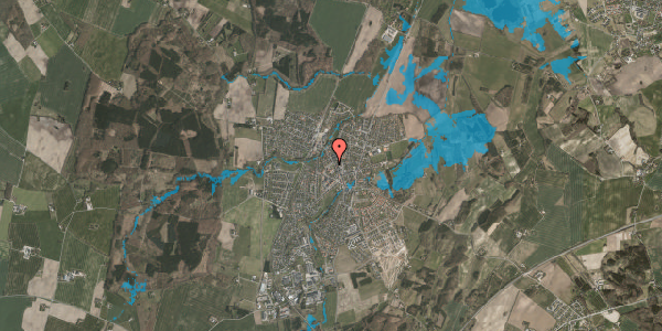 Oversvømmelsesrisiko fra vandløb på Tingvej 17A, 8543 Hornslet