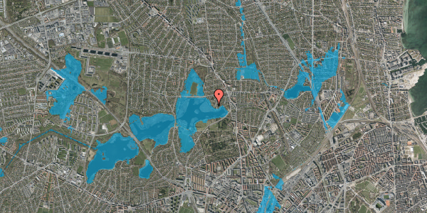 Oversvømmelsesrisiko fra vandløb på Engblommevej 32, 2400 København NV