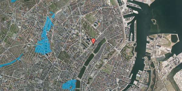 Oversvømmelsesrisiko fra vandløb på Blegdamsvej 66, 5. th, 2100 København Ø