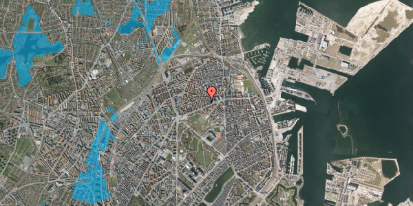 Oversvømmelsesrisiko fra vandløb på Drejøgade 3, st. 18, 2100 København Ø