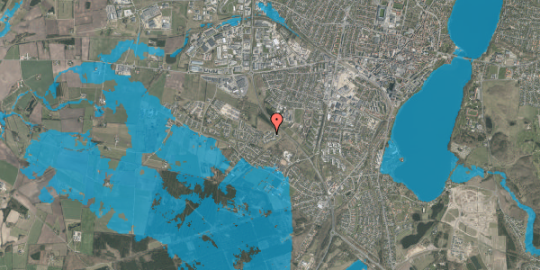 Oversvømmelsesrisiko fra vandløb på Liseborg Bakke 116, 8800 Viborg