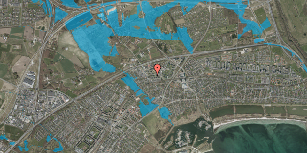 Oversvømmelsesrisiko fra vandløb på Margrethevænget 6, st. 3, 2665 Vallensbæk Strand