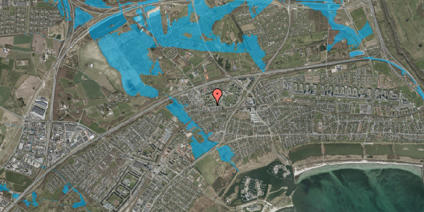 Oversvømmelsesrisiko fra vandløb på Margrethevænget 9, 3. 4, 2665 Vallensbæk Strand