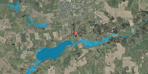 Oversvømmelsesrisiko fra vandløb på Skovgade 18, 7300 Jelling
