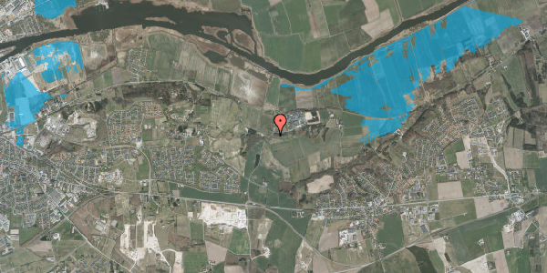 Oversvømmelsesrisiko fra vandløb på Kronjydevej 6, 8960 Randers SØ