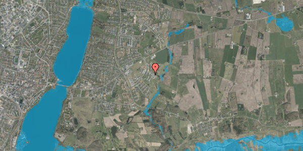 Oversvømmelsesrisiko fra vandløb på Asmild Eng 36, 8800 Viborg