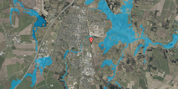 Oversvømmelsesrisiko fra vandløb på Ledvogtervej 166, 9530 Støvring