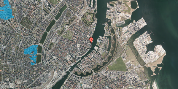 Oversvømmelsesrisiko fra vandløb på Sankt Annæ Plads 28, 1250 København K