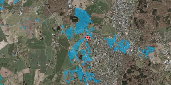 Oversvømmelsesrisiko fra vandløb på Møllemoseparken 107, 3450 Allerød
