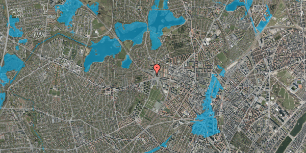 Oversvømmelsesrisiko fra vandløb på Utterslevvej 9, st. , 2400 København NV