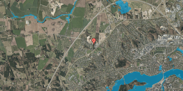 Oversvømmelsesrisiko fra vandløb på Balle Husevej 33, 8600 Silkeborg