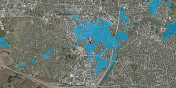 Oversvømmelsesrisiko fra vandløb på Solstien 57, 2610 Rødovre