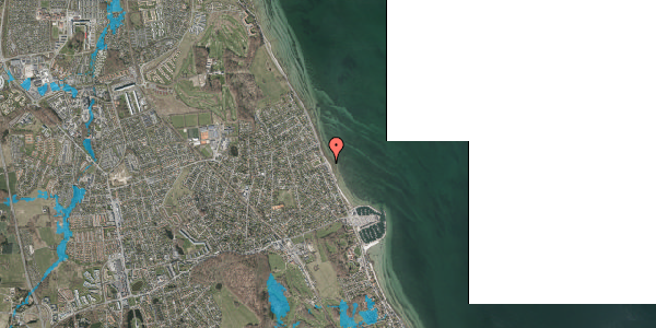 Oversvømmelsesrisiko fra vandløb på Rungsted Strandvej 175, 2960 Rungsted Kyst