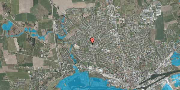 Oversvømmelsesrisiko fra vandløb på Nålemagervej 19, 8920 Randers NV