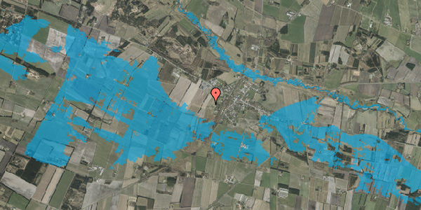 Oversvømmelsesrisiko fra vandløb på Kirkehusvej 30, 7200 Grindsted