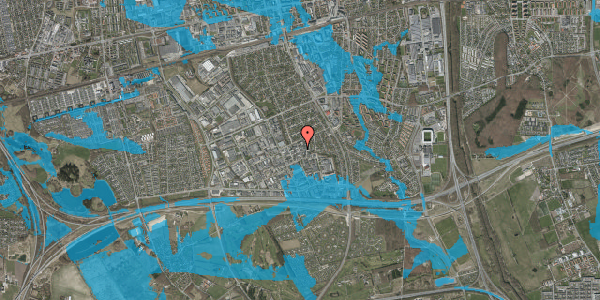Oversvømmelsesrisiko fra vandløb på Lyngager 9, 2605 Brøndby