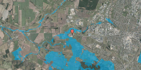 Oversvømmelsesrisiko fra vandløb på Holstebrovej 101, 8800 Viborg