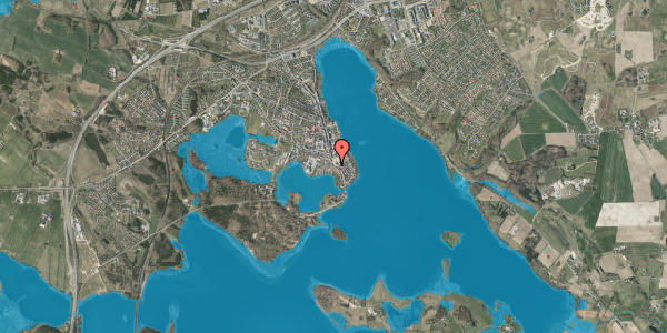 Oversvømmelsesrisiko fra vandløb på Adelgade 27, st. , 8660 Skanderborg