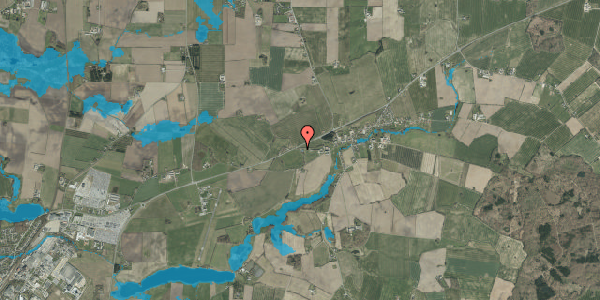 Oversvømmelsesrisiko fra vandløb på Koldingvej 16, 6580 Vamdrup