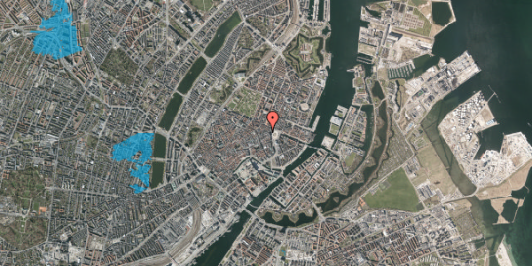 Oversvømmelsesrisiko fra vandløb på Hovedvagtsgade 6, 3. , 1103 København K