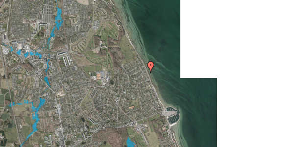 Oversvømmelsesrisiko fra vandløb på Rungsted Strandvej 201A, 2960 Rungsted Kyst