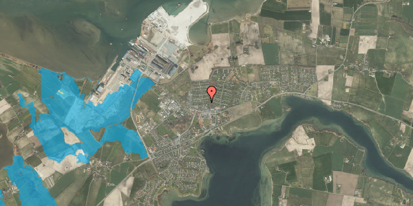 Oversvømmelsesrisiko fra vandløb på Solbakken 310, 5330 Munkebo